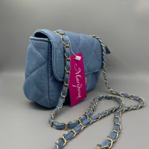 BORSA TRACOLLA JEANS CELESTE