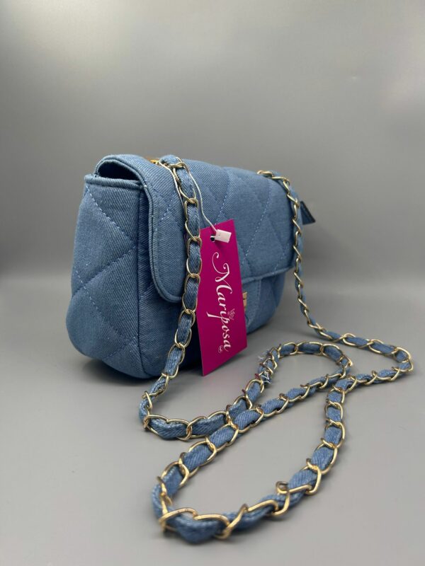 BORSA TRACOLLA JEANS CELESTE